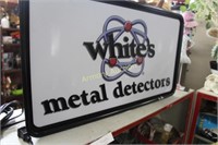 WHITES METAL DETECTOR LIGHT UP SIGN
