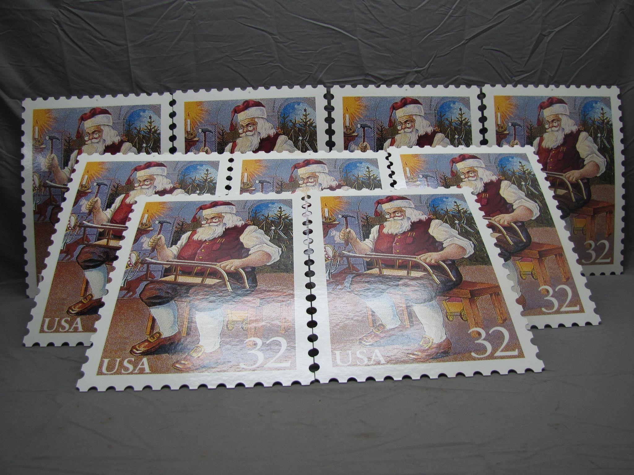 9 USPS Santa Clause 32 Cent Stamps