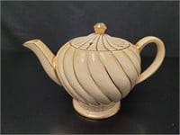 Sadler Gold Gilt Teapot Vtg
