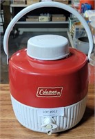 COLEMAN RED & WHITE GALLON THERMOS JUG