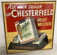 framed Chesterfield cardboard signage