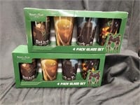 (8) NEW ATTACK OF TITAN GRAPHICS DRINKING GLASSES