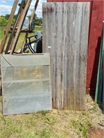 Antique Wood Door and Screen Panel