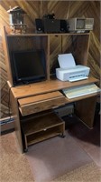 Computer desk content not included