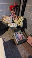 Large Baby Doll Lot  with Crib and More