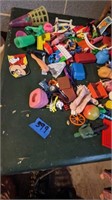 Vintage Table Toy Lot, Cracker Jack Like