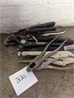 Lot of Vise Grips and Pliers