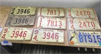 Iowa license plates