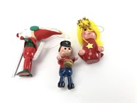 Vintage Wooden Christmas Ornaments