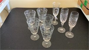 Etched Glasses (5)
Set of Champagne Glasses and (