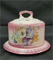 Royal Bonn Hand Painted Cov'd Cheese Dish