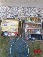 OFFSITE* 2 Tackle Boxes w/ Qty of Hooks &