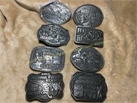 Hesston National Finals Rodeo belt buckles, 2010,