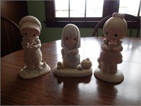 3 Precious Moments Figurines as shown