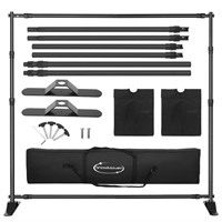 ShowMaven 8x8ft Backdrop Stand, Heavy Duty Banner