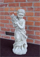 Vintage Garden Statue Resin Sculpture, Designed &