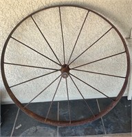 48” Antique Metal Wagon Wheel
