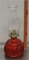 Vintage P&A Risdon glass lantern, Eagle burner