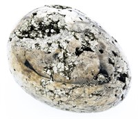 Genuine Pyrite Protective Stone - Egg Shape -AKA F