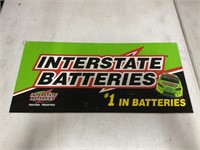 24x10 Plastic 2 Sided Interstate Batteries Sign