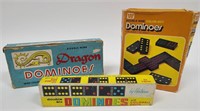 Lot of 3 Vintage Domino Sets