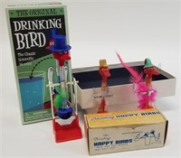 Lot of 2 Happy Drinking Birds