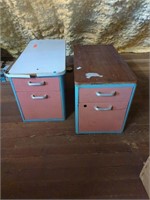 Two heavy filing cabinets