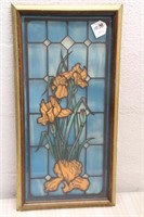 FLORAL PICTURE ON GLASS