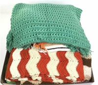 (5pc) Quilt & Knit Blankets