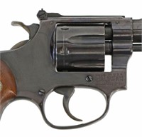 SMITH & WESSON MODEL 34 REVOLVER .22 CAL SNUB NOSE