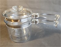 Vintage PYREX Double Boiler Pan w/Lid