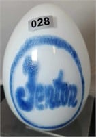 Dave Fetty Blown Egg/Fenton Logo Factory Made