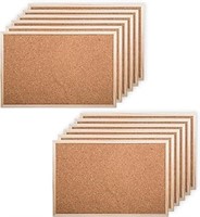 (N) DESK TECH Small Cork Bulletin Board with Woode