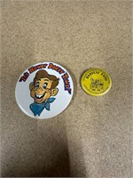 VINTAGE PINS HOWDY DOODY & HARVEST EXPO
