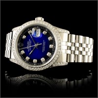 Diamond 1.50ctw 36MM Rolex DateJust Watch