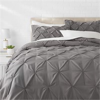 Pinch Pleat Comforter BeddingSet - Full / Queen