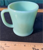 Vintage Fire King Jadeite Jade Green Coffee Mug /