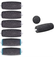 6 Pack Replacement Rollers, Extra Coarse Velvet