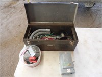 Homak Toolbox w/Misc. Elec. Supplies