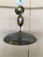 Vintage Metal Hanging Lamp 17"d x 17"h