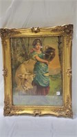 Beautiful 30x23 framed art litho