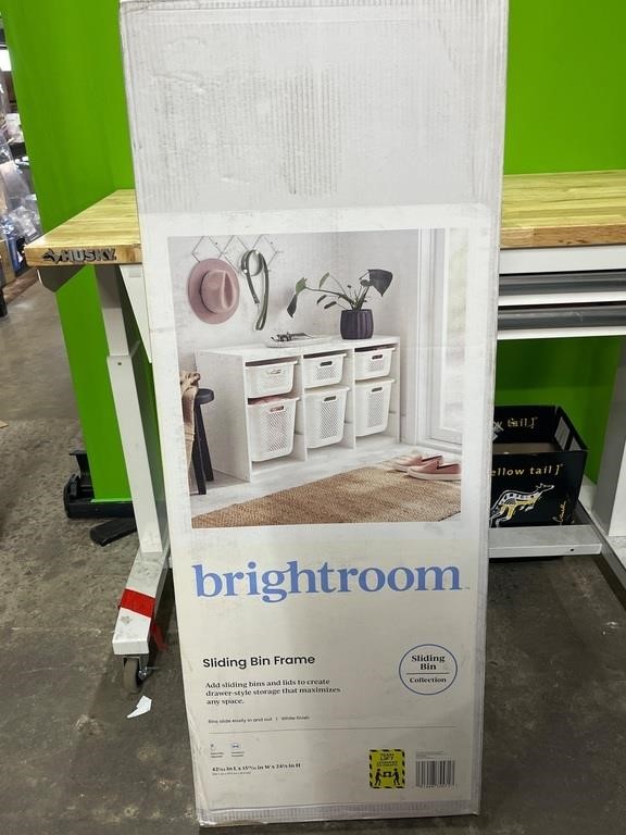 Brightroom sliding bin frame