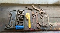 Antique Tractor wrenches and square head ratchet