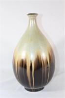 Vintage 1970s Studio Art Drip Glaze Weed Vase