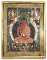Framed Buddha Painting, Thangka