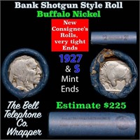 Buffalo Nickel Shotgun Roll in Old Bank Style 'Bel