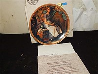 Norman Rockwell Plate "Dreaming In The Attic"