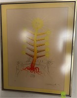 W - SALVADOR DALI PRINT FRAMED (C78)