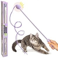 The Wiggle Wand Interactive Cat Wand String Teaser