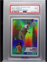 Mike Soroka 2018 Topps Chrome Silver Rookie PSA 9